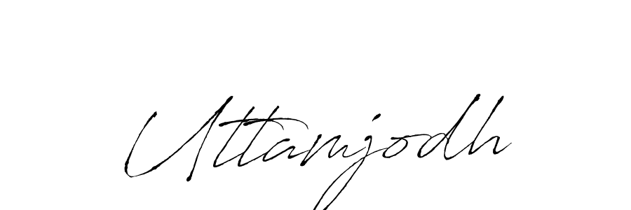 Make a beautiful signature design for name Uttamjodh. With this signature (Antro_Vectra) style, you can create a handwritten signature for free. Uttamjodh signature style 6 images and pictures png