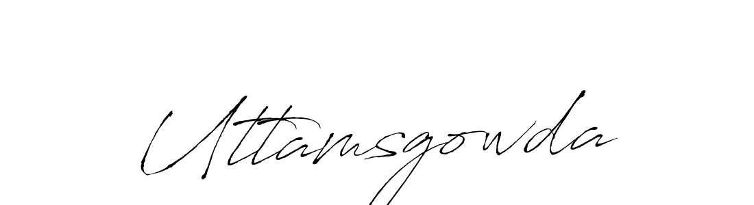 It looks lik you need a new signature style for name Uttamsgowda. Design unique handwritten (Antro_Vectra) signature with our free signature maker in just a few clicks. Uttamsgowda signature style 6 images and pictures png