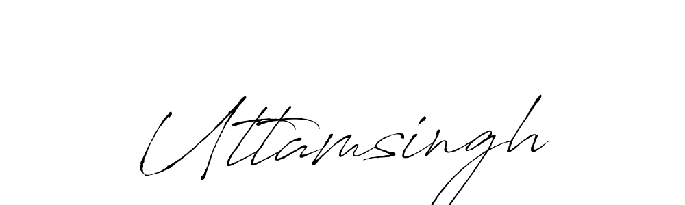 Uttamsingh stylish signature style. Best Handwritten Sign (Antro_Vectra) for my name. Handwritten Signature Collection Ideas for my name Uttamsingh. Uttamsingh signature style 6 images and pictures png