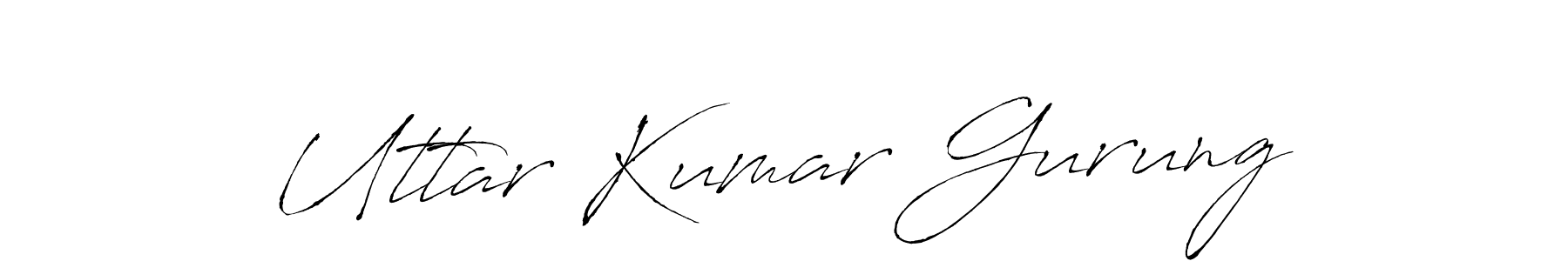 Make a beautiful signature design for name Uttar Kumar Gurung. With this signature (Antro_Vectra) style, you can create a handwritten signature for free. Uttar Kumar Gurung signature style 6 images and pictures png