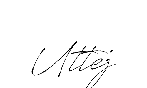 You should practise on your own different ways (Antro_Vectra) to write your name (Uttej) in signature. don't let someone else do it for you. Uttej signature style 6 images and pictures png