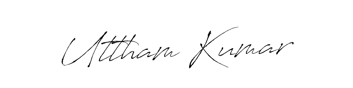 Similarly Antro_Vectra is the best handwritten signature design. Signature creator online .You can use it as an online autograph creator for name Uttham Kumar. Uttham Kumar signature style 6 images and pictures png