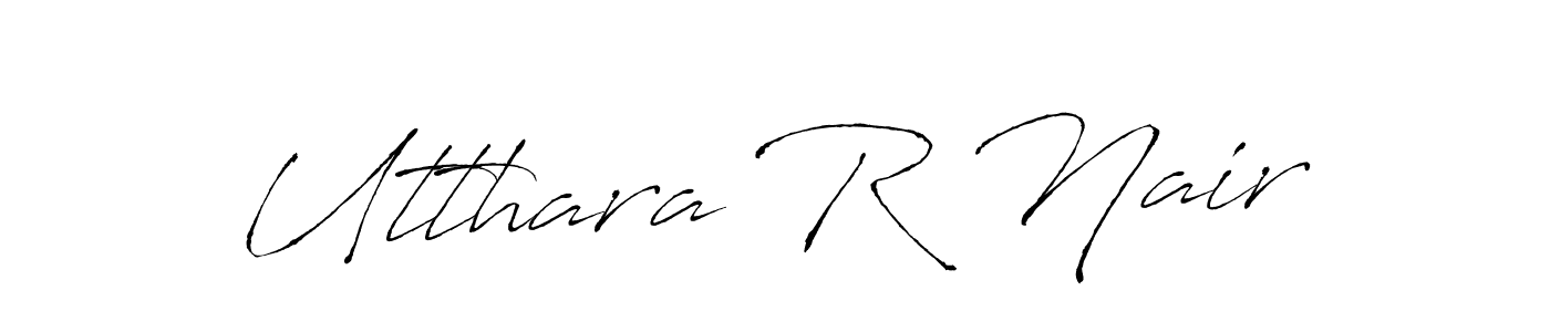 Design your own signature with our free online signature maker. With this signature software, you can create a handwritten (Antro_Vectra) signature for name Utthara R Nair. Utthara R Nair signature style 6 images and pictures png