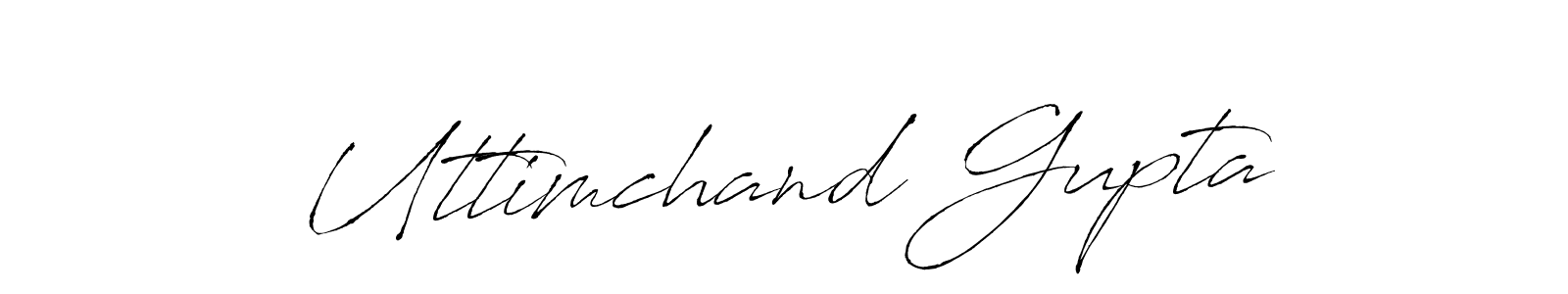 Make a beautiful signature design for name Uttimchand Gupta. With this signature (Antro_Vectra) style, you can create a handwritten signature for free. Uttimchand Gupta signature style 6 images and pictures png