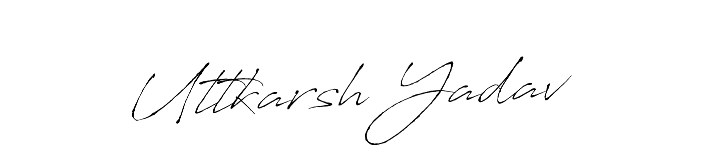 You can use this online signature creator to create a handwritten signature for the name Uttkarsh Yadav. This is the best online autograph maker. Uttkarsh Yadav signature style 6 images and pictures png