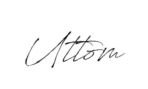 Make a beautiful signature design for name Uttom. Use this online signature maker to create a handwritten signature for free. Uttom signature style 6 images and pictures png