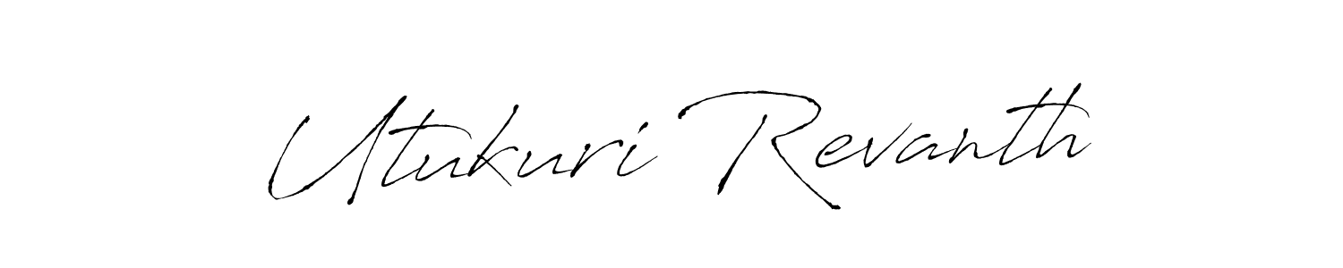 Make a beautiful signature design for name Utukuri Revanth. Use this online signature maker to create a handwritten signature for free. Utukuri Revanth signature style 6 images and pictures png