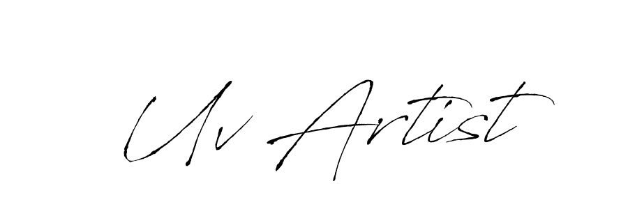 Similarly Antro_Vectra is the best handwritten signature design. Signature creator online .You can use it as an online autograph creator for name Uv Artist. Uv Artist signature style 6 images and pictures png