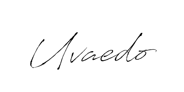 Uvaedo stylish signature style. Best Handwritten Sign (Antro_Vectra) for my name. Handwritten Signature Collection Ideas for my name Uvaedo. Uvaedo signature style 6 images and pictures png