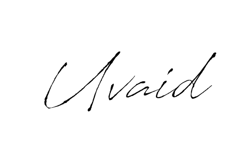 How to make Uvaid signature? Antro_Vectra is a professional autograph style. Create handwritten signature for Uvaid name. Uvaid signature style 6 images and pictures png