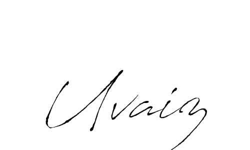 Also You can easily find your signature by using the search form. We will create Uvaiz name handwritten signature images for you free of cost using Antro_Vectra sign style. Uvaiz signature style 6 images and pictures png