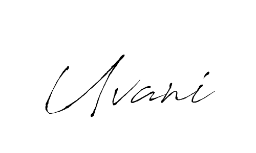 if you are searching for the best signature style for your name Uvani. so please give up your signature search. here we have designed multiple signature styles  using Antro_Vectra. Uvani signature style 6 images and pictures png