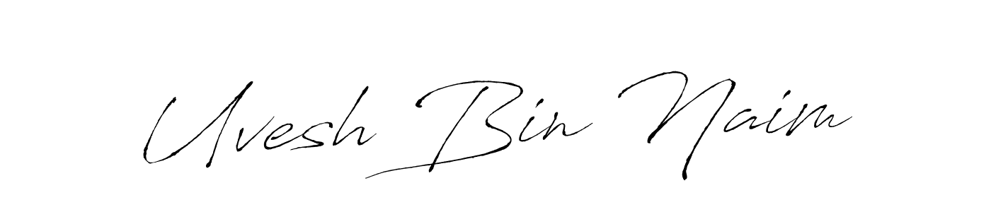 How to Draw Uvesh Bin Naim signature style? Antro_Vectra is a latest design signature styles for name Uvesh Bin Naim. Uvesh Bin Naim signature style 6 images and pictures png