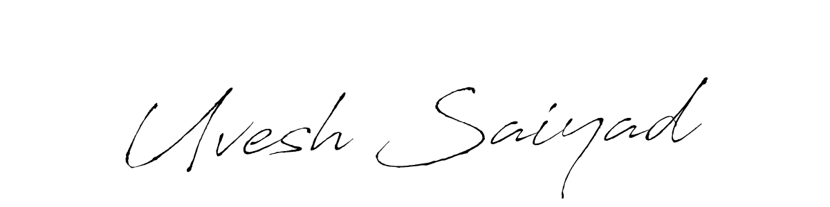 Antro_Vectra is a professional signature style that is perfect for those who want to add a touch of class to their signature. It is also a great choice for those who want to make their signature more unique. Get Uvesh Saiyad name to fancy signature for free. Uvesh Saiyad signature style 6 images and pictures png