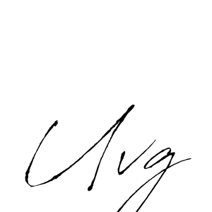 Make a beautiful signature design for name Uvg. With this signature (Antro_Vectra) style, you can create a handwritten signature for free. Uvg signature style 6 images and pictures png