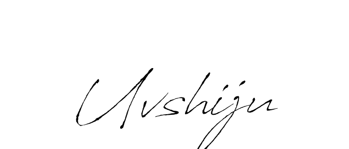 How to make Uvshiju signature? Antro_Vectra is a professional autograph style. Create handwritten signature for Uvshiju name. Uvshiju signature style 6 images and pictures png