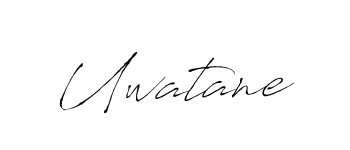 Also we have Uwatane name is the best signature style. Create professional handwritten signature collection using Antro_Vectra autograph style. Uwatane signature style 6 images and pictures png