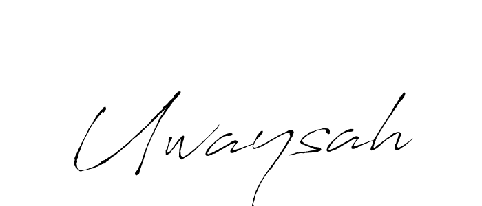 How to make Uwaysah name signature. Use Antro_Vectra style for creating short signs online. This is the latest handwritten sign. Uwaysah signature style 6 images and pictures png