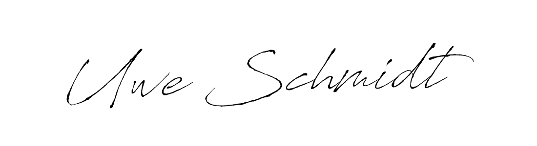 Create a beautiful signature design for name Uwe Schmidt. With this signature (Antro_Vectra) fonts, you can make a handwritten signature for free. Uwe Schmidt signature style 6 images and pictures png