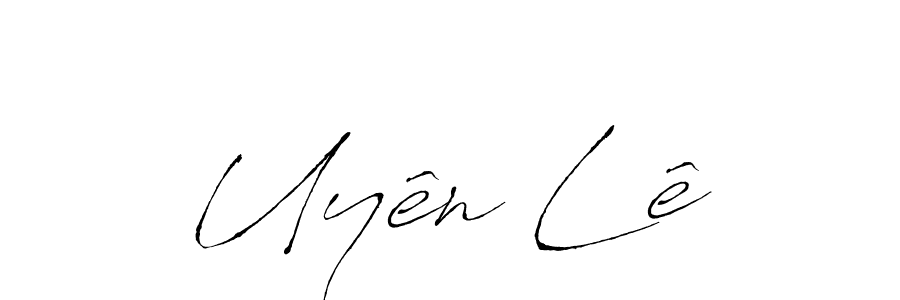 Make a beautiful signature design for name Uyên Lê. With this signature (Antro_Vectra) style, you can create a handwritten signature for free. Uyên Lê signature style 6 images and pictures png