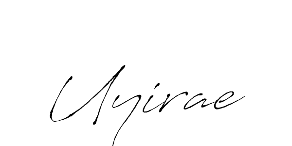 Uyirae stylish signature style. Best Handwritten Sign (Antro_Vectra) for my name. Handwritten Signature Collection Ideas for my name Uyirae. Uyirae signature style 6 images and pictures png