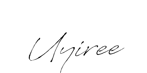 Make a beautiful signature design for name Uyiree. With this signature (Antro_Vectra) style, you can create a handwritten signature for free. Uyiree signature style 6 images and pictures png