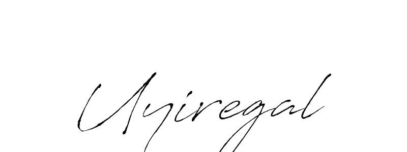 Make a beautiful signature design for name Uyiregal. With this signature (Antro_Vectra) style, you can create a handwritten signature for free. Uyiregal signature style 6 images and pictures png