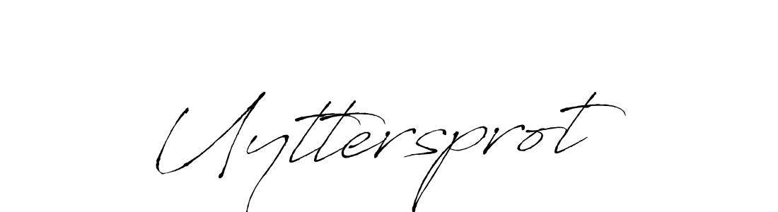 Make a beautiful signature design for name Uyttersprot. With this signature (Antro_Vectra) style, you can create a handwritten signature for free. Uyttersprot signature style 6 images and pictures png