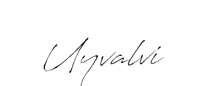Design your own signature with our free online signature maker. With this signature software, you can create a handwritten (Antro_Vectra) signature for name Uyvalvi. Uyvalvi signature style 6 images and pictures png