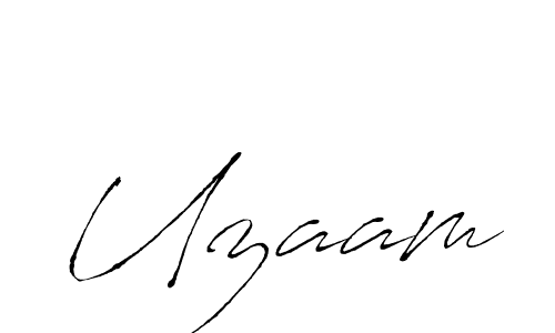 Create a beautiful signature design for name Uzaam. With this signature (Antro_Vectra) fonts, you can make a handwritten signature for free. Uzaam signature style 6 images and pictures png