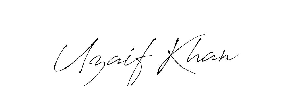 This is the best signature style for the Uzaif Khan name. Also you like these signature font (Antro_Vectra). Mix name signature. Uzaif Khan signature style 6 images and pictures png