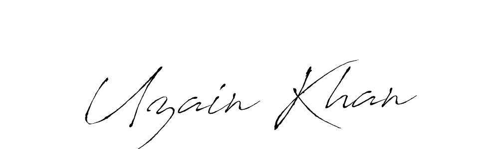 Uzain Khan stylish signature style. Best Handwritten Sign (Antro_Vectra) for my name. Handwritten Signature Collection Ideas for my name Uzain Khan. Uzain Khan signature style 6 images and pictures png