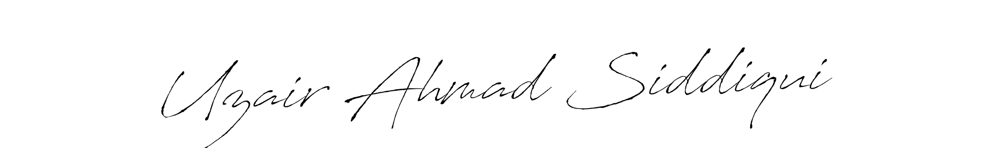 Uzair Ahmad Siddiqui stylish signature style. Best Handwritten Sign (Antro_Vectra) for my name. Handwritten Signature Collection Ideas for my name Uzair Ahmad Siddiqui. Uzair Ahmad Siddiqui signature style 6 images and pictures png