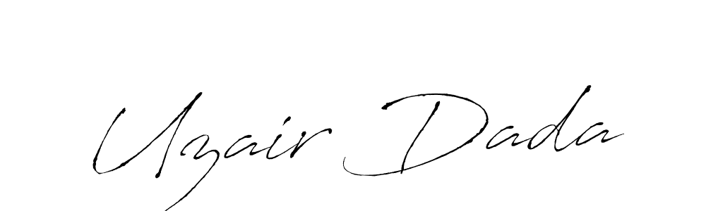 if you are searching for the best signature style for your name Uzair Dada. so please give up your signature search. here we have designed multiple signature styles  using Antro_Vectra. Uzair Dada signature style 6 images and pictures png