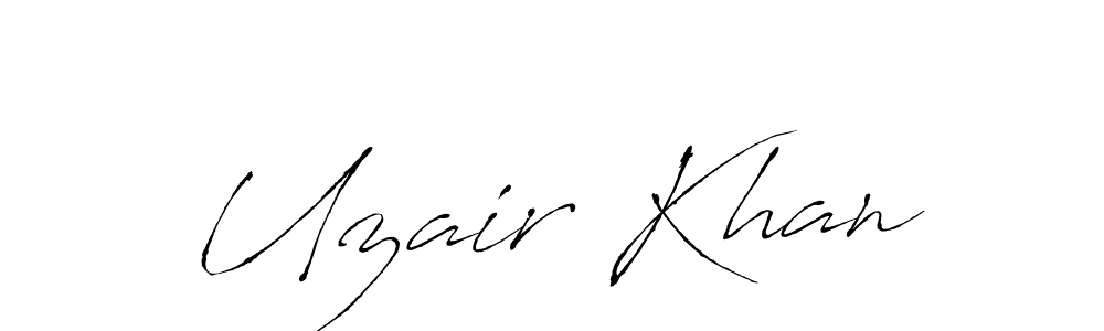 Design your own signature with our free online signature maker. With this signature software, you can create a handwritten (Antro_Vectra) signature for name Uzair Khan. Uzair Khan signature style 6 images and pictures png