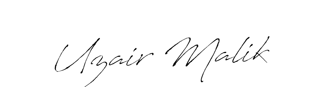 Design your own signature with our free online signature maker. With this signature software, you can create a handwritten (Antro_Vectra) signature for name Uzair Malik. Uzair Malik signature style 6 images and pictures png
