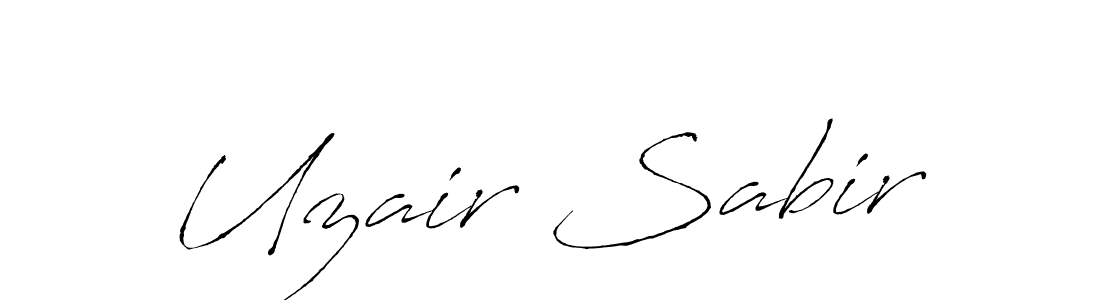 How to make Uzair Sabir signature? Antro_Vectra is a professional autograph style. Create handwritten signature for Uzair Sabir name. Uzair Sabir signature style 6 images and pictures png