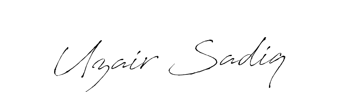 Design your own signature with our free online signature maker. With this signature software, you can create a handwritten (Antro_Vectra) signature for name Uzair Sadiq. Uzair Sadiq signature style 6 images and pictures png