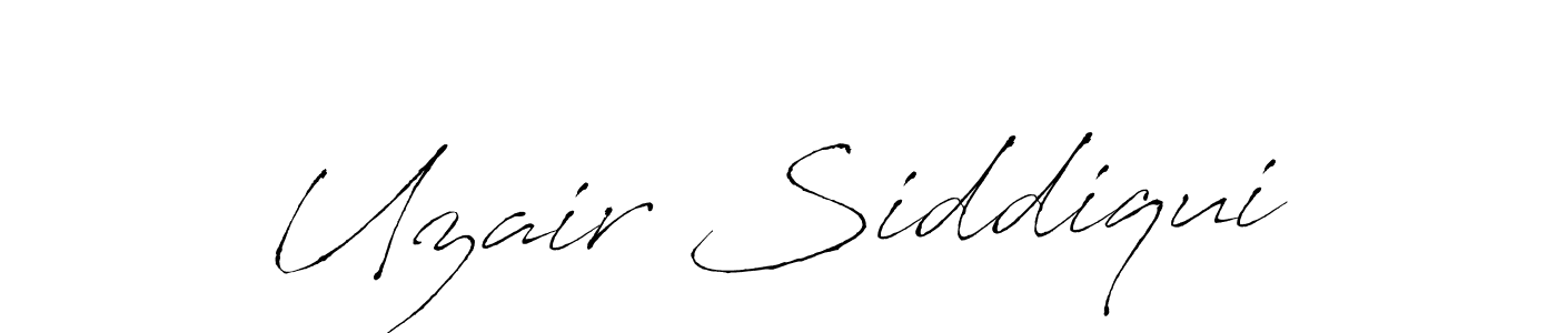 How to make Uzair Siddiqui signature? Antro_Vectra is a professional autograph style. Create handwritten signature for Uzair Siddiqui name. Uzair Siddiqui signature style 6 images and pictures png
