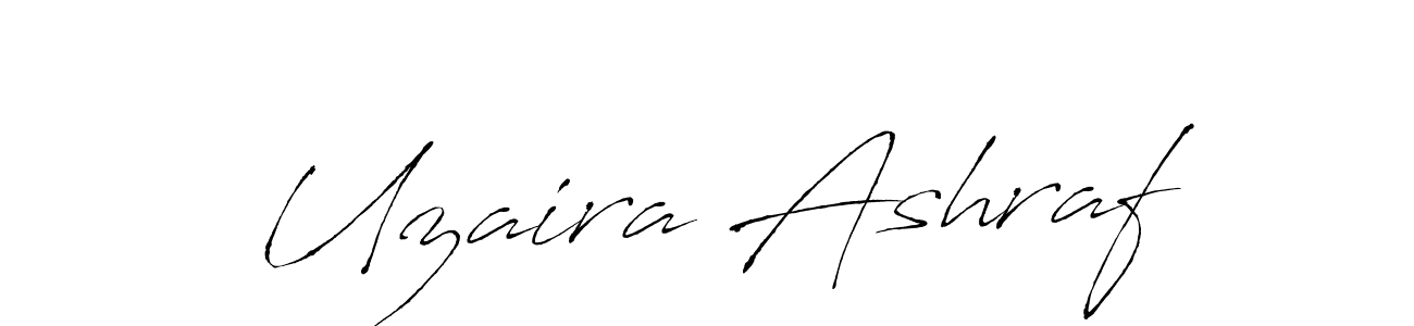 Antro_Vectra is a professional signature style that is perfect for those who want to add a touch of class to their signature. It is also a great choice for those who want to make their signature more unique. Get Uzaira Ashraf name to fancy signature for free. Uzaira Ashraf signature style 6 images and pictures png