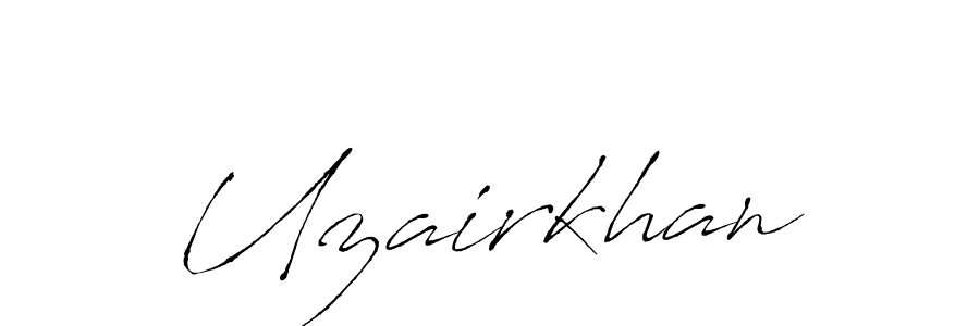 Use a signature maker to create a handwritten signature online. With this signature software, you can design (Antro_Vectra) your own signature for name Uzairkhan. Uzairkhan signature style 6 images and pictures png