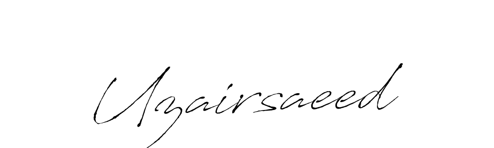 Create a beautiful signature design for name Uzairsaeed. With this signature (Antro_Vectra) fonts, you can make a handwritten signature for free. Uzairsaeed signature style 6 images and pictures png