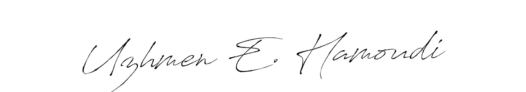 Once you've used our free online signature maker to create your best signature Antro_Vectra style, it's time to enjoy all of the benefits that Uzhmen E. Hamoudi name signing documents. Uzhmen E. Hamoudi signature style 6 images and pictures png