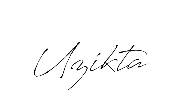 Make a beautiful signature design for name Uzikta. With this signature (Antro_Vectra) style, you can create a handwritten signature for free. Uzikta signature style 6 images and pictures png