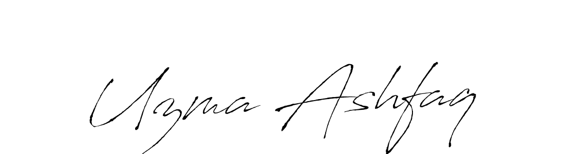 You should practise on your own different ways (Antro_Vectra) to write your name (Uzma Ashfaq) in signature. don't let someone else do it for you. Uzma Ashfaq signature style 6 images and pictures png