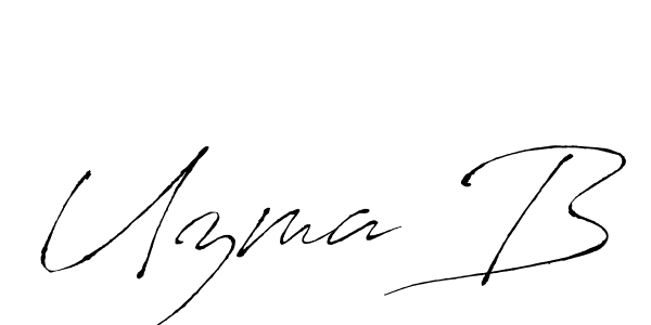 It looks lik you need a new signature style for name Uzma B. Design unique handwritten (Antro_Vectra) signature with our free signature maker in just a few clicks. Uzma B signature style 6 images and pictures png