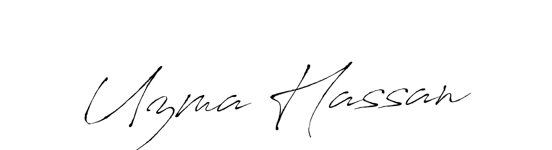 if you are searching for the best signature style for your name Uzma Hassan. so please give up your signature search. here we have designed multiple signature styles  using Antro_Vectra. Uzma Hassan signature style 6 images and pictures png