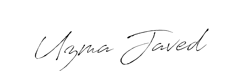 The best way (Antro_Vectra) to make a short signature is to pick only two or three words in your name. The name Uzma Javed include a total of six letters. For converting this name. Uzma Javed signature style 6 images and pictures png