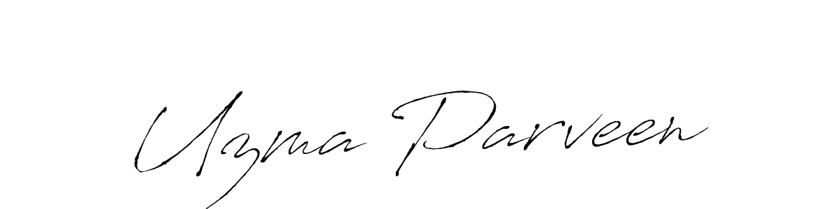 Use a signature maker to create a handwritten signature online. With this signature software, you can design (Antro_Vectra) your own signature for name Uzma Parveen. Uzma Parveen signature style 6 images and pictures png