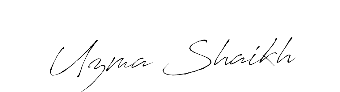 The best way (Antro_Vectra) to make a short signature is to pick only two or three words in your name. The name Uzma Shaikh include a total of six letters. For converting this name. Uzma Shaikh signature style 6 images and pictures png